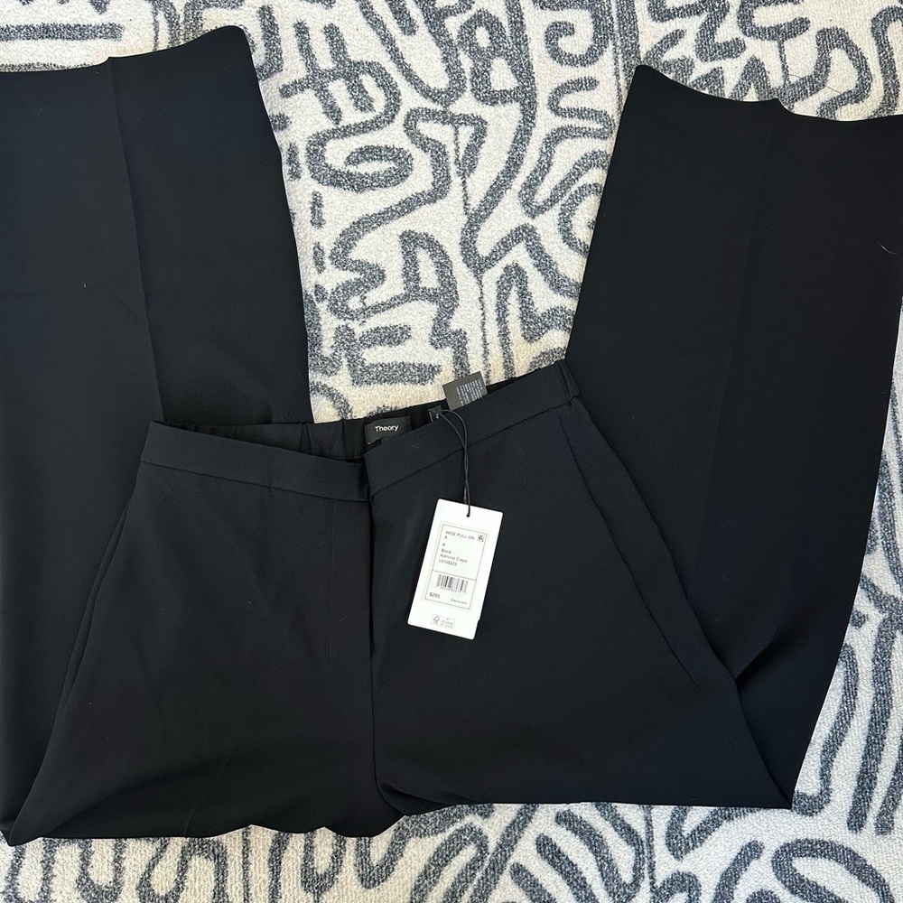 Theory Black Admiral Crepe Pants